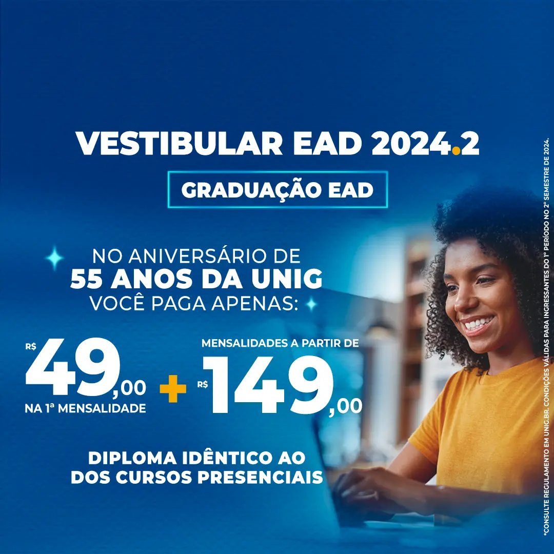 Divulgação do Vestibular EAD 2024-2