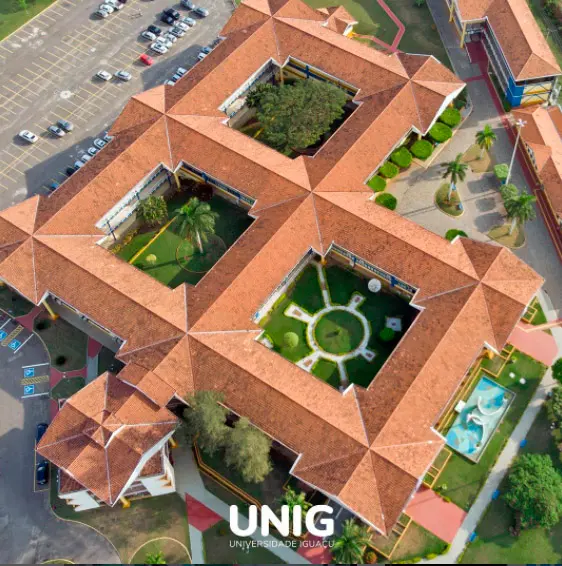 Vista aérea do campus V - Itaperuna - UNIG